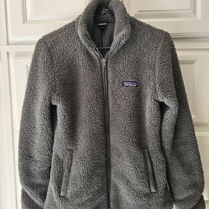 Patagonia Charcoal Sherpa Fleece Jacket
